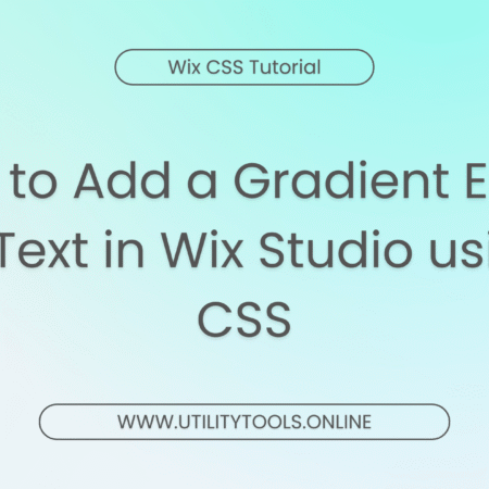 How to Add a Gradient Effect to Text in Wix Studio using CSS