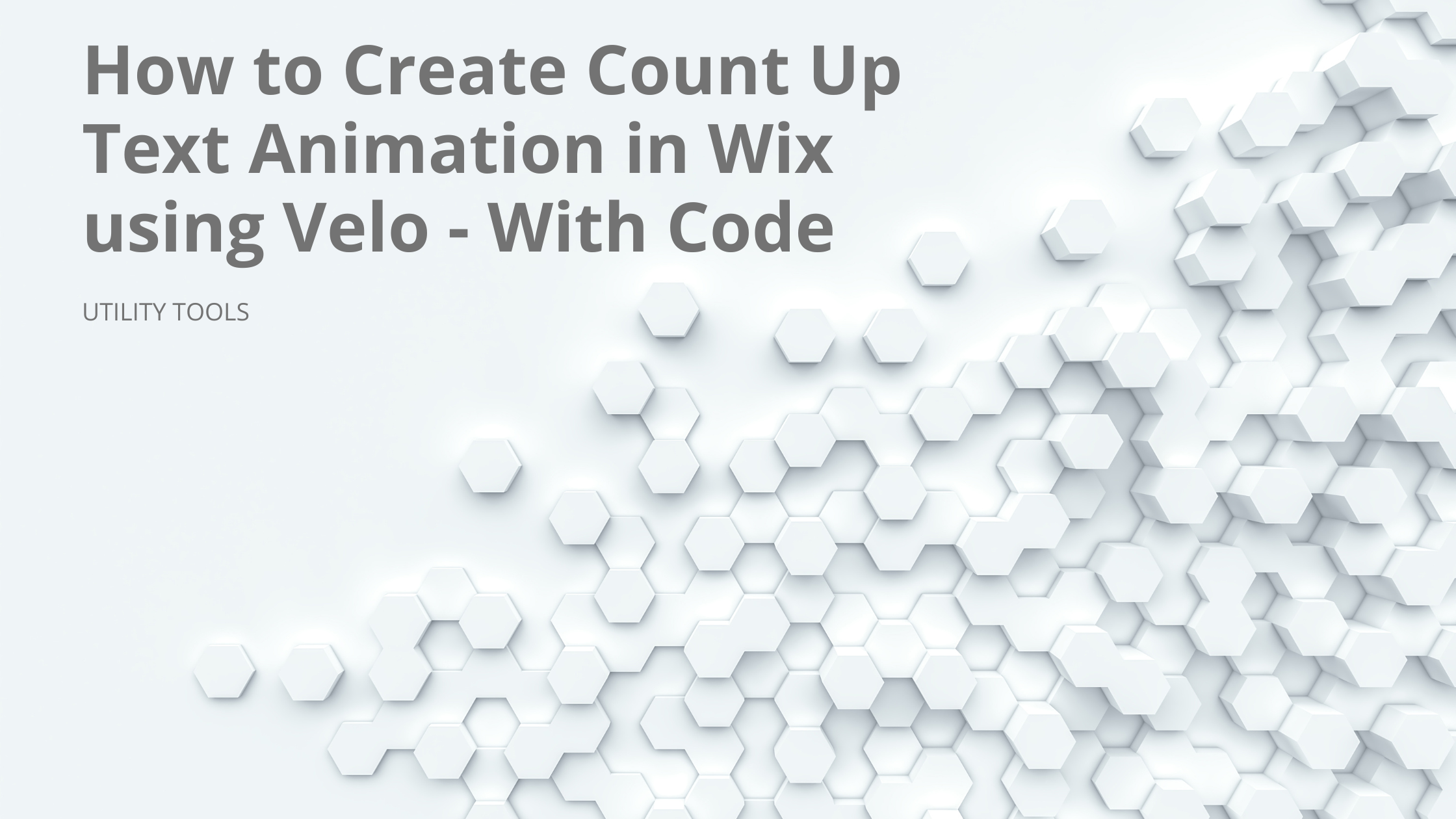 How to Create Count Up Text Animation in Wix using Velo - With Code
