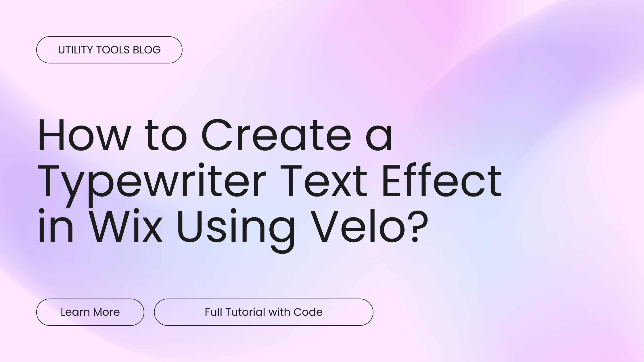 How to Create a Typewriter Text Effect in Wix Using Velo_