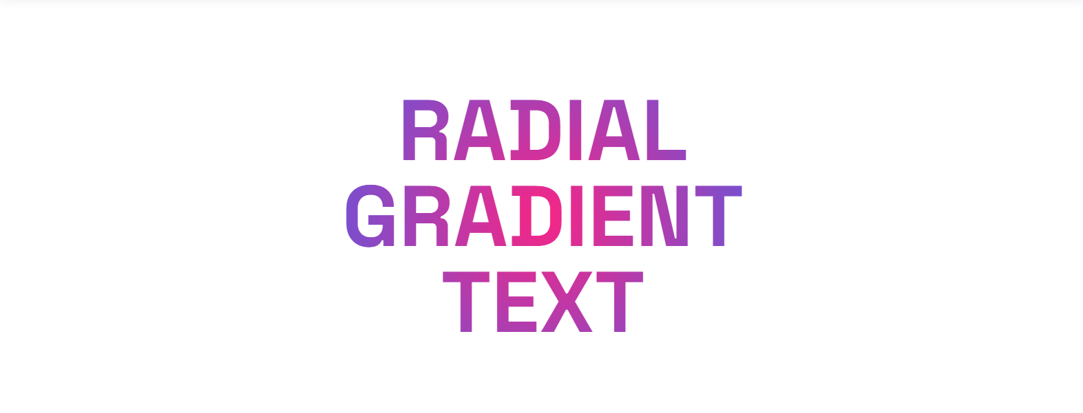 Wix CSS Code - Radial Gradient Text Effect