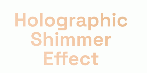 Wix CSS – Holographic Shimmer Effect