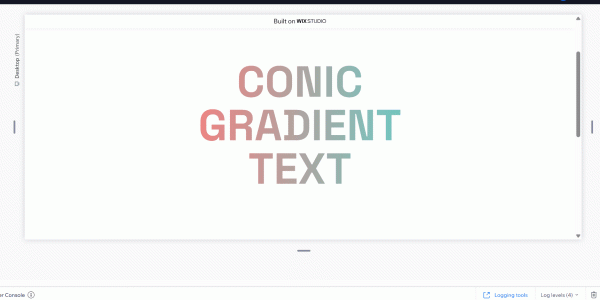 Wix CSS – Gradient Fade Animation